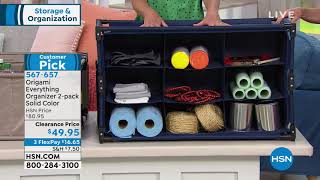 Origami Foldable Everything Organizer 2pack  Solid Color