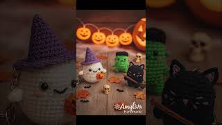Spooky Cute Halloween Amigurumi Keychains | #crochet #amylivahandmade #amigurumi #amigurumicrochet