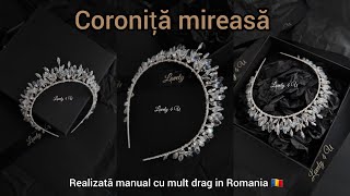 Coronita mireasa , Coronita mireasa cu cristale, Coronite pentru mirese, Tiara mireasa, Accesorii