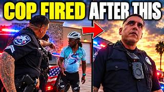Cyclist OUTSMARTS Arrogant Cop - He Got Fired After This