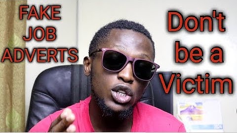 FAKE JOB ADVERTS! BEWARE! Avoid Getting Scammed.