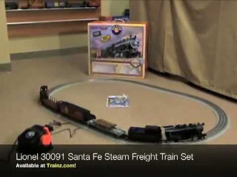 lionel 30091 santa fe freight train set from trainz com youtube lionel santa fe flyer train set