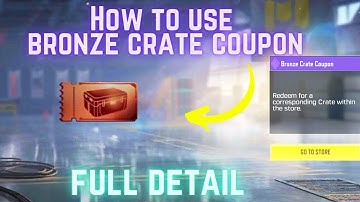 How to use Bronze Crate Coupon call of duty mobile what is Bronze crate coupon