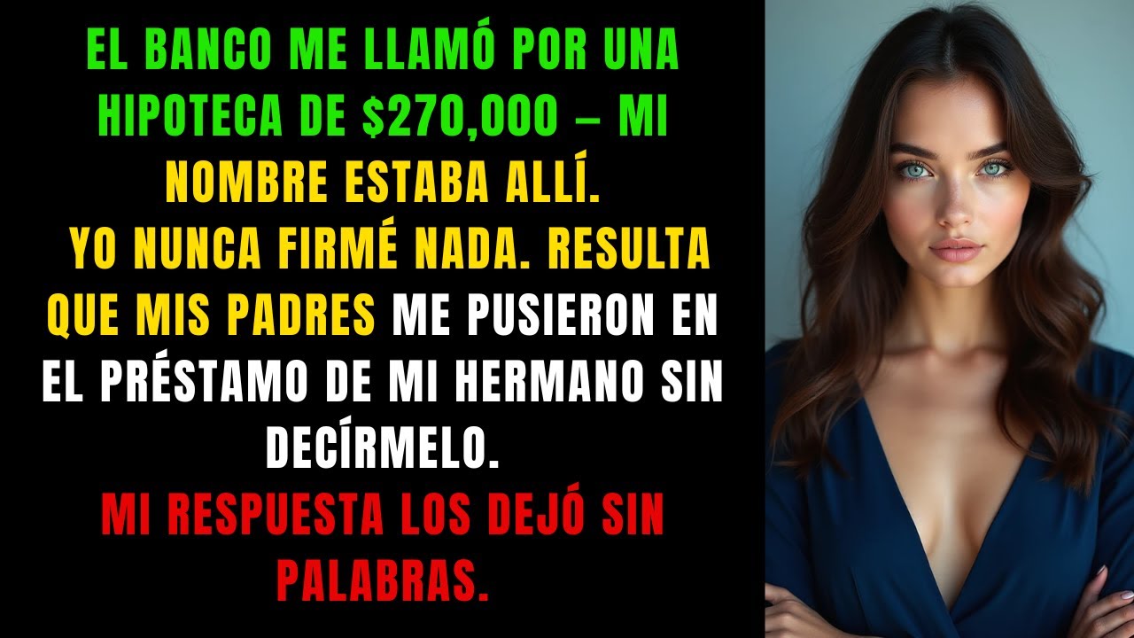 El banco llamó por un préstamo de $270K a mi nombre — descubrí que mis padres lo hicieron sin avisar