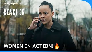 Girls In Action 🔥 | Reacher | Serinda Swan, Maria Sten | Prime Video India