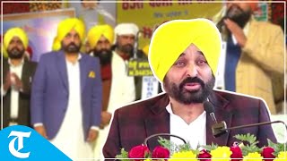 Punjab CM Bhagwant Mann distributes compensation cheques to farmers for crop loss at Fazilka
