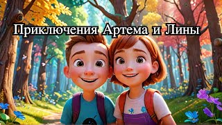 картинка: Вечерние сказки от тёти Люси: Приключения Артема и Лины для детей