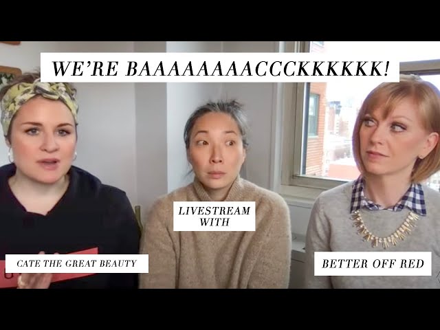 LIVESTREAM with Cate The Great Beauty and Better Off Red!!