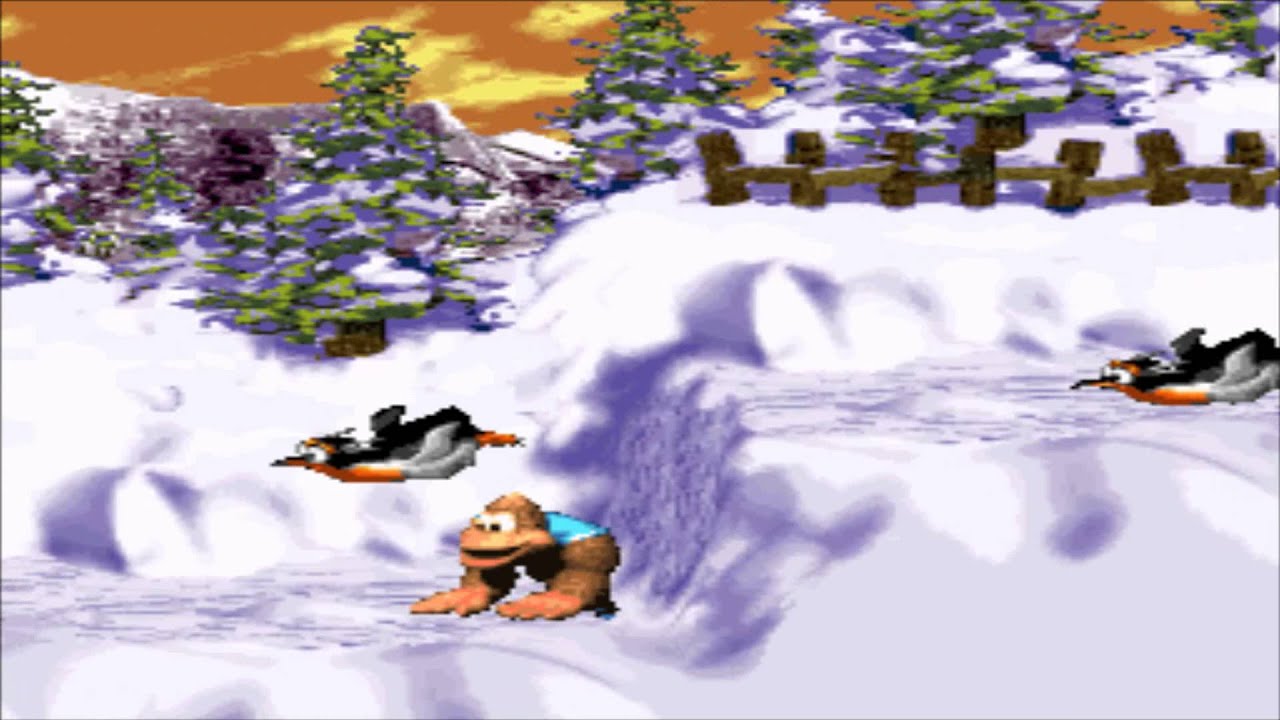Donkey Kong Country 3 Dixie Kong's Double Trouble! Lemguin Lunge