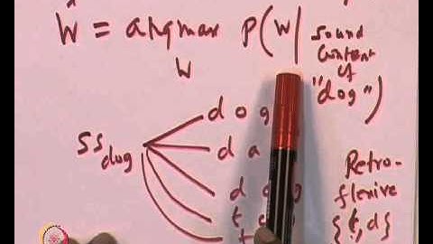 Mod-01 Lec-08 Noisy Channel Application to NLP