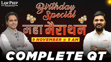 CLAT 2025 : Complete Quantitative Techniques Marathon Class | QT for CLAT Exam