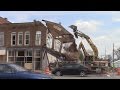 Demolition of fire-damaged North Main Street buildings begins