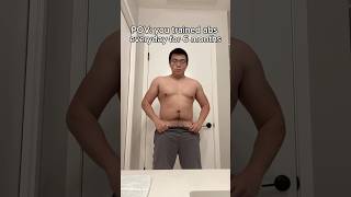 Before and after training abs everyday for 6 months #gym #abs #workout #shorts #transformation screenshot 3