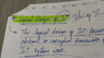 Logical Design of an IoT EXPLAINED ✅ #IoT 