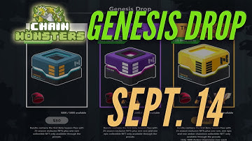 Chainmonsters Genesis drop will be on Sept. 14!