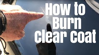Car Polishing: How to burn clear coat