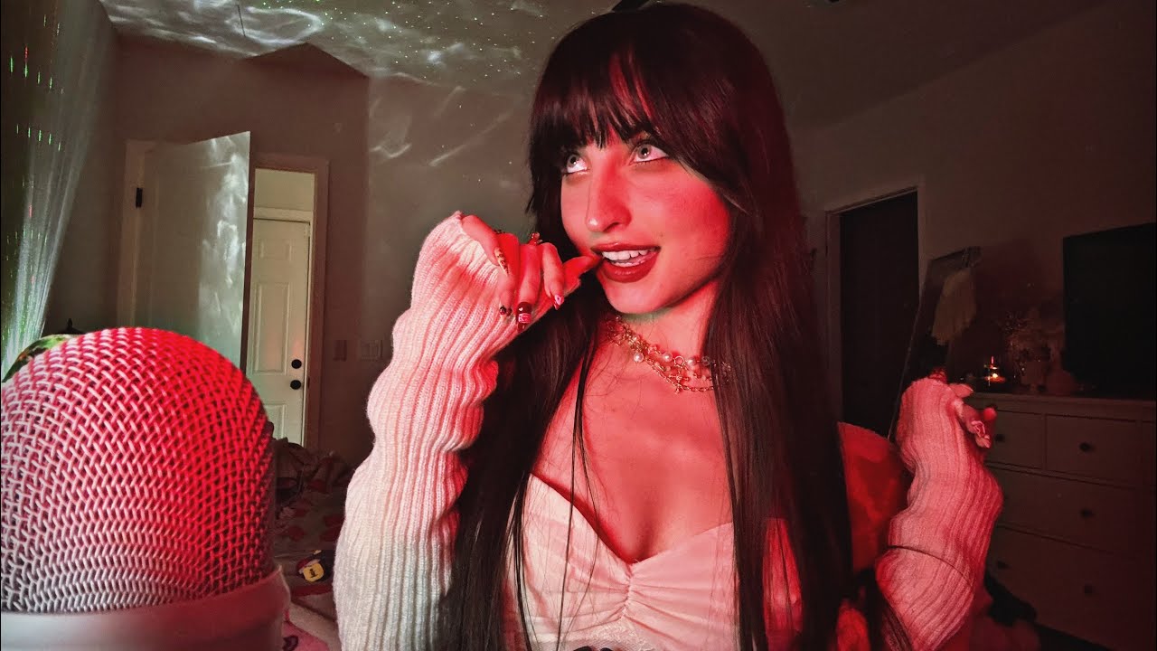 ASMR-звуки рта с поглаживанием микрофоном и щелканьем крупным планом (экспериментальный ASMR с ра...