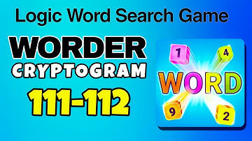 WORDER Logic Word Search Game level 111 112