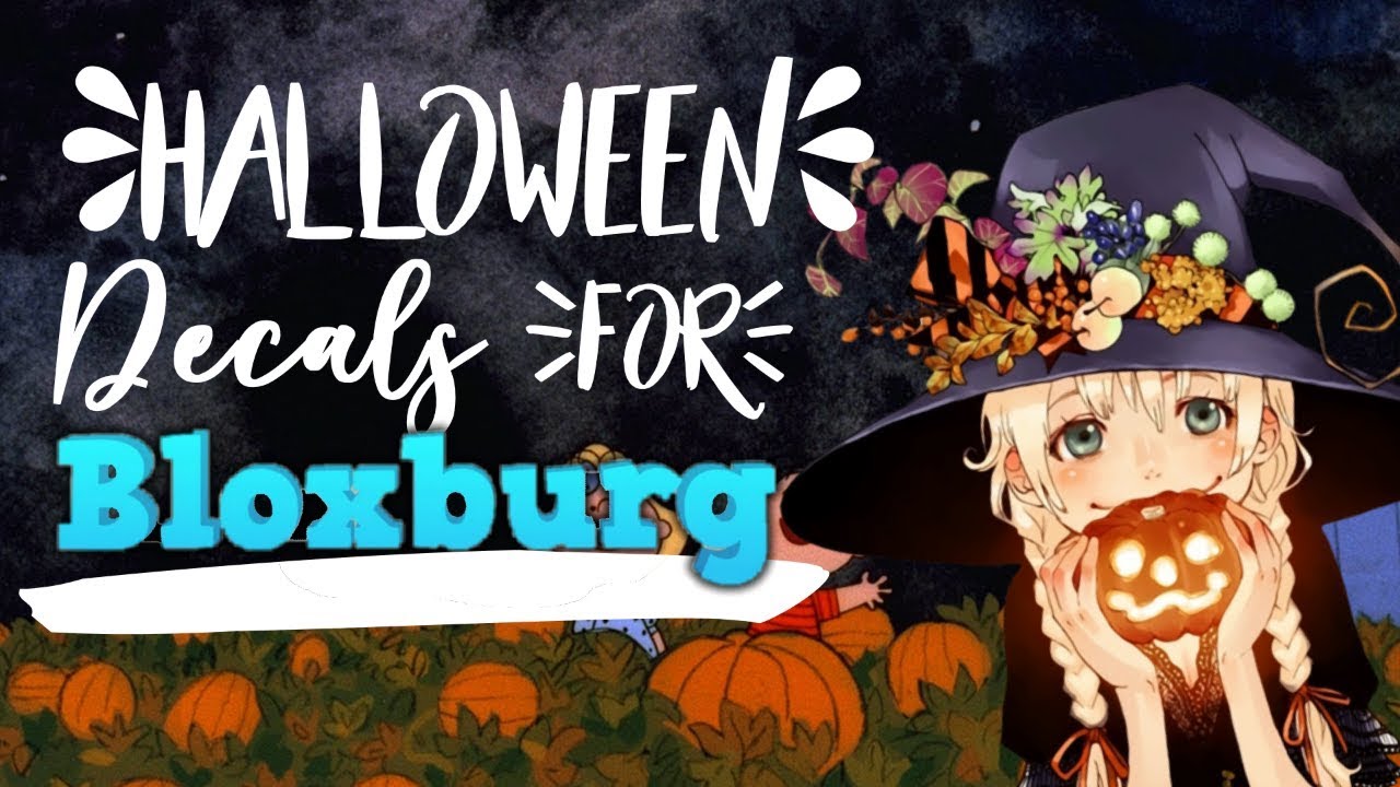 Best Halloween Decals For Bloxburg Youtube - roblox bloxburg pumpkin patch