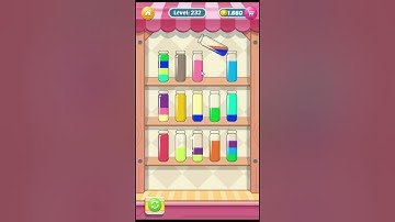 Water sort Puzzle level 232 (play on Facebook)
