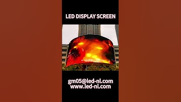 Outdoor curved LED screen with clear and true colors #leddisplay #led #ledscreen#3d #flexible