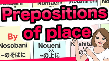 Prepositions of place🇯🇵場所の前置詞 In, On, In front of, Behind, Between, Next to, By, Under, Above, Among
