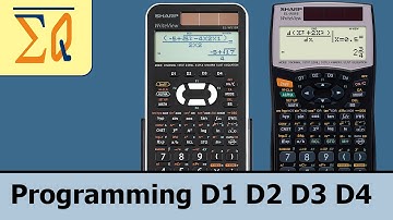 Sharp EL-W516 EL-W516X EL-W516XBSL how to use definable buttons D1, D2, D3, D4