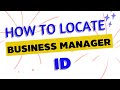 How to Get Facebook Ad Business Manager ID #businessmanager #businessmanagerid #facebookadsmanager