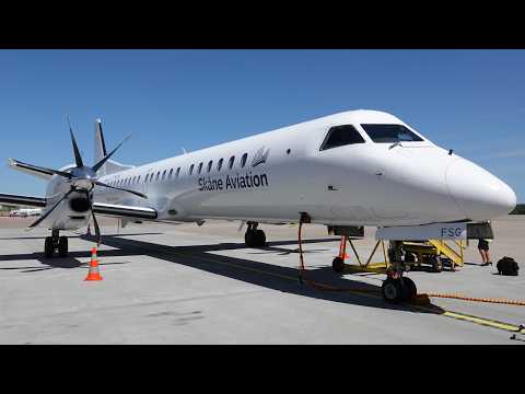 Stockholm to Malmö on the Saab 2000 | Skåne Aviation