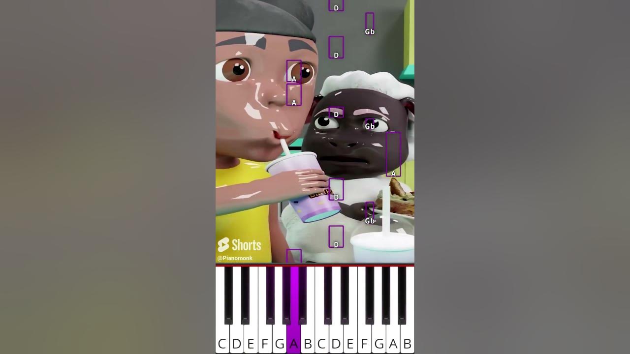 Do you want the Grimace Shake (@oulyn) Amanda The Adventurer Animation - Octave Piano Tutorial