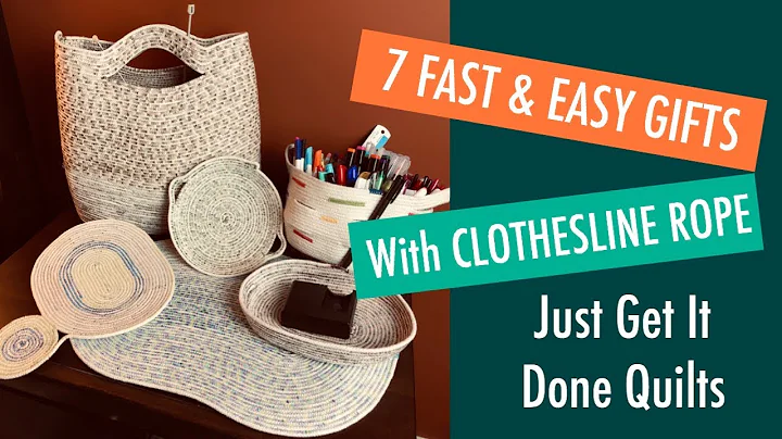 7 Fast and Easy DIY Gifts using Clothes Line Rope