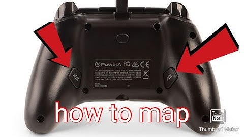 how to map back paddles on PowerA wired controller