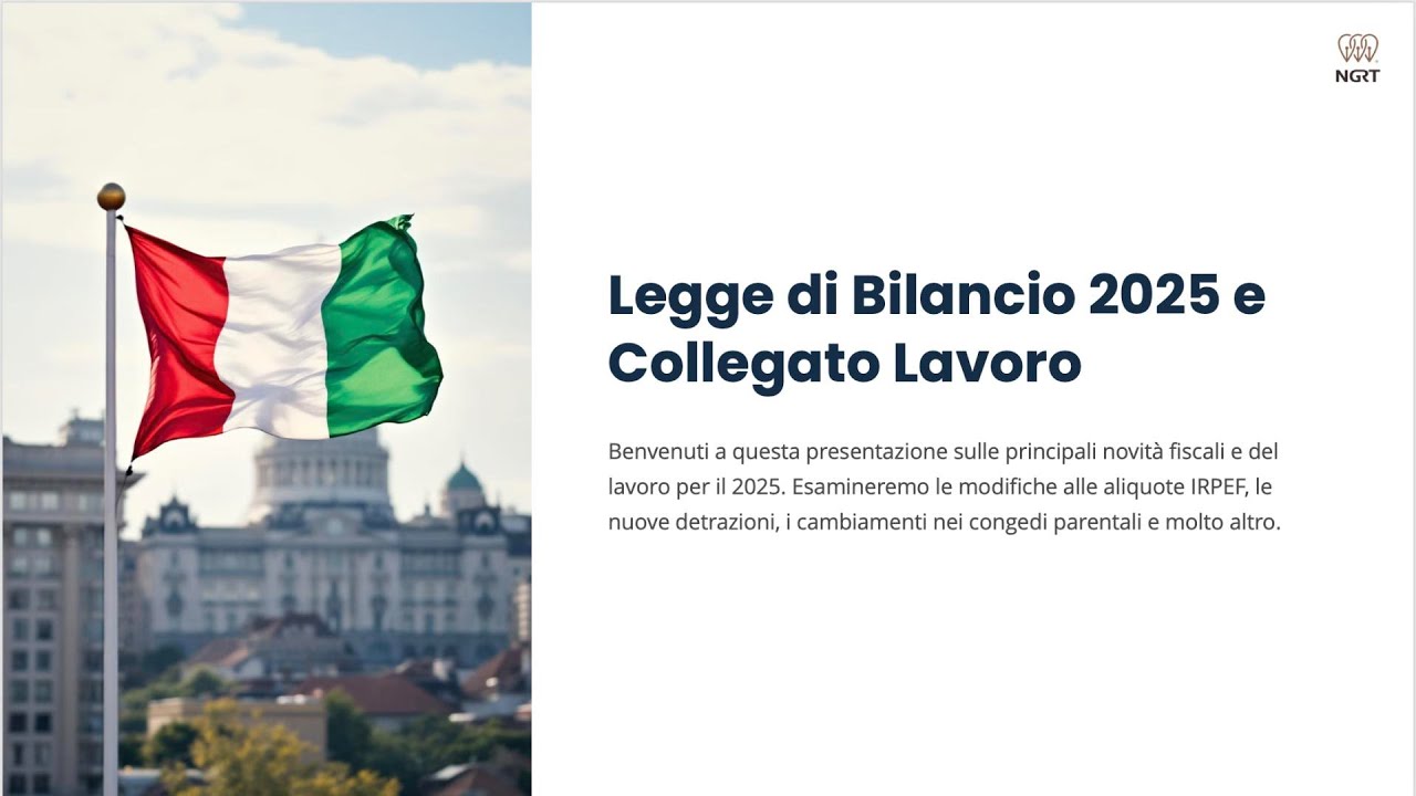 Legge di Bilancio 2025 e Collegato Lavoro - YouTube