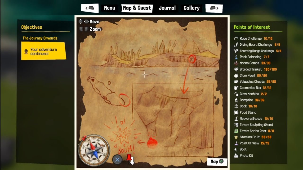 Tchia - Treasure Map - Dok