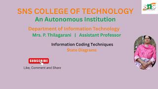 State Diagrams in Information Coding | Information Coding Techniques | SNS Institutions