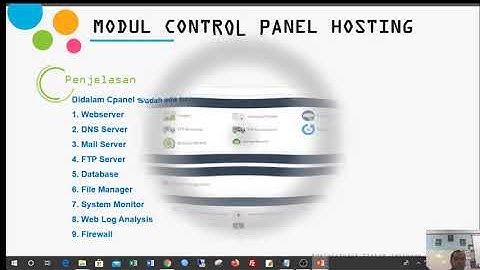 XII TKJ - Administrasi Sistem Jaringan - Control Panel Hosting