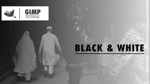 How to Process a Color Image into Black and White Using GIMP