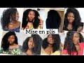 Twist-out, Braids-out, Brushing, lissage, Flat twist-out, tresses || Mise en plis sur cheveux crépus