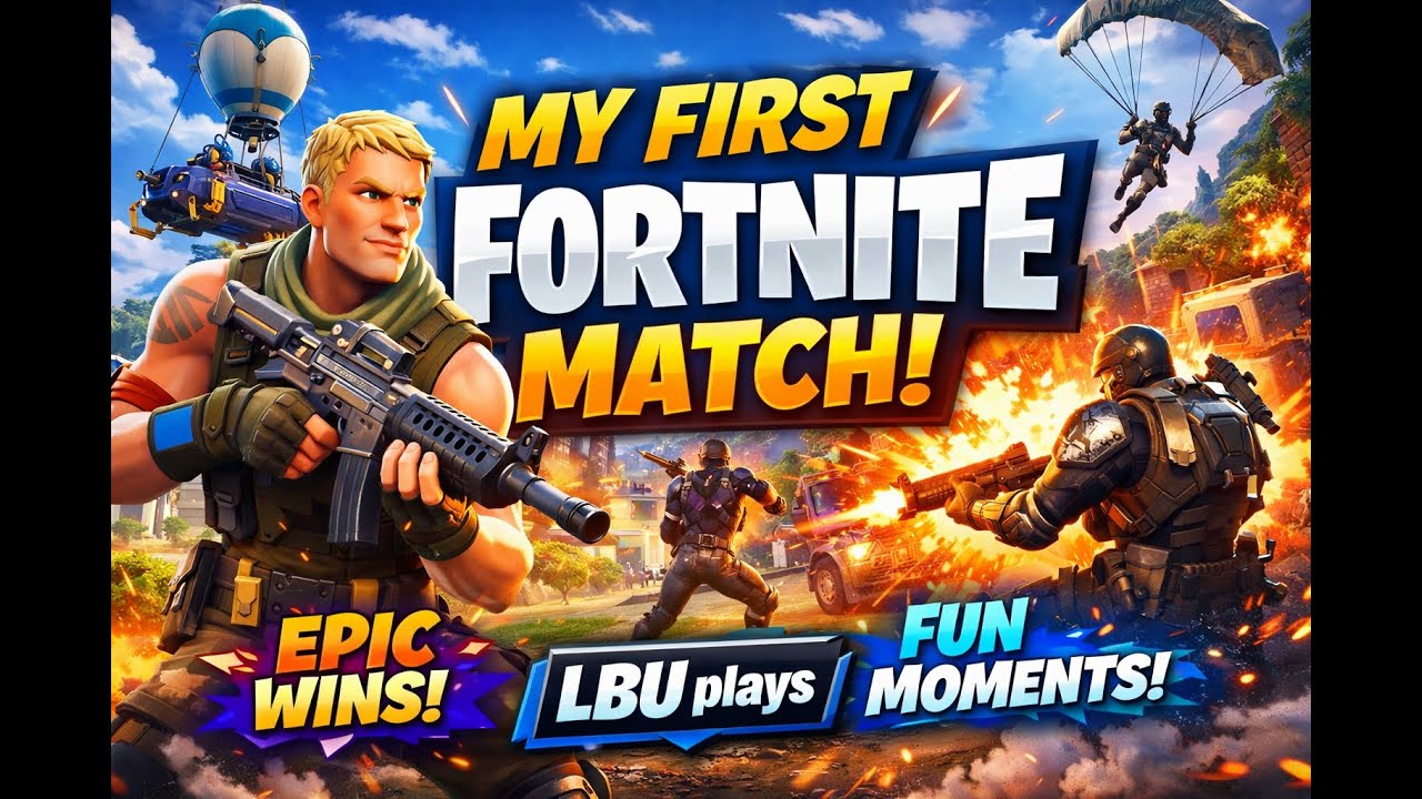 FORTNITE GAMEPLAY 🔥 My First Fortnite Match | Epic Moments & Fun Wins!