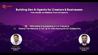 What is Generative AI & How to Build AI Agents | Qolaba Webinar Recording