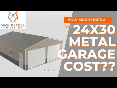 Video How much does it cost to build a 24x30 Metal Garage in Texas? | WOLFSTEEL BUILDINGS - youtube