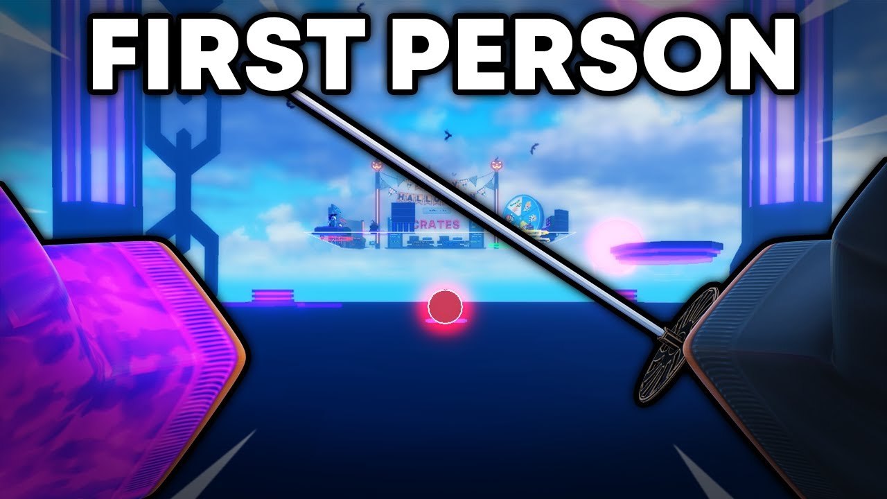 So i played blade ball in first person roblox youtube
