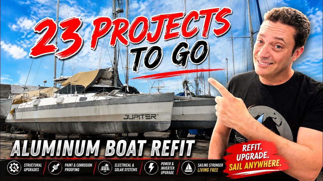 ⁣23 Projects to Go on Our Aluminum Boat Refit!