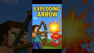 “I Made Exploding Arrows in Minecraft 💥 #Shorts #ytshorts