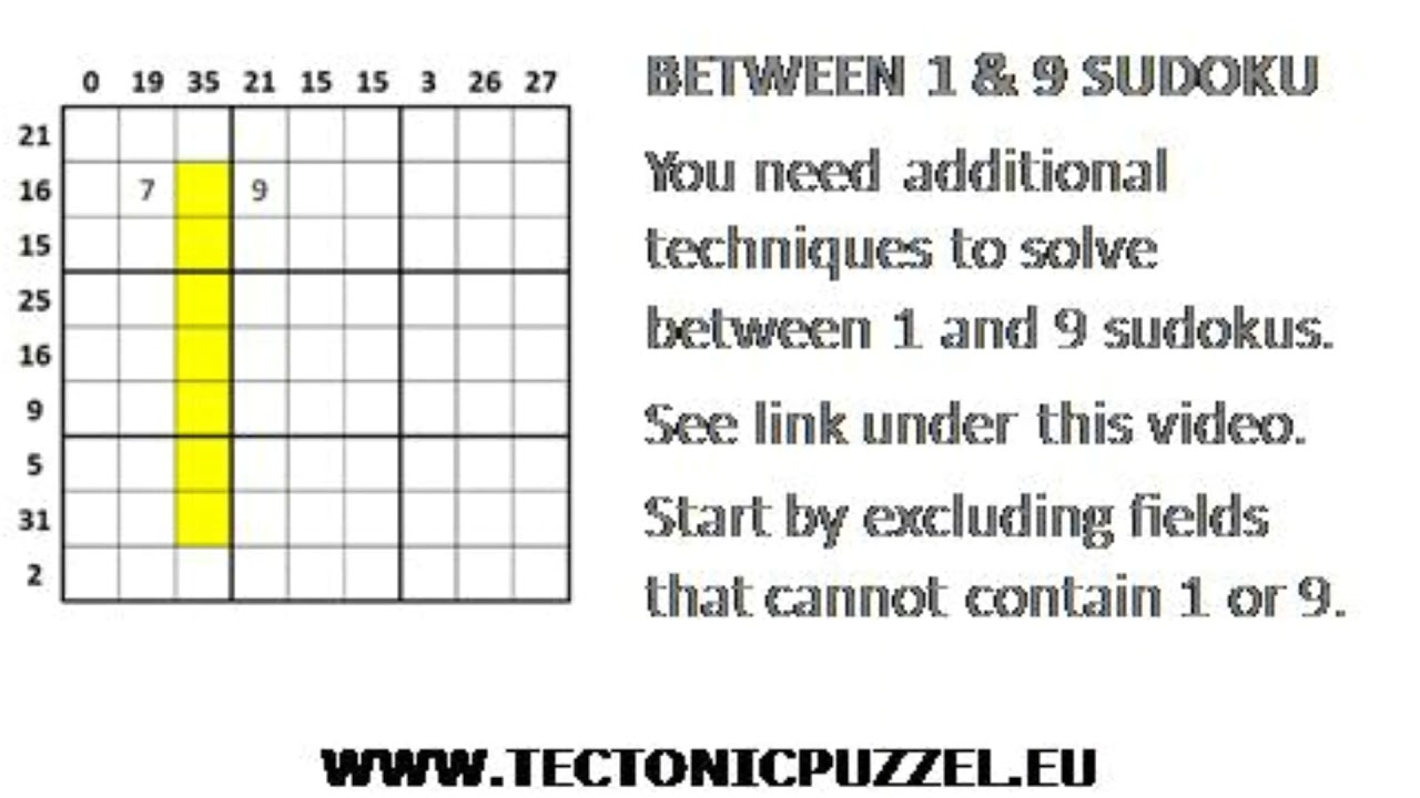 Between 1 9 Sudoku Be The First To Solve This Puzzle YouTube