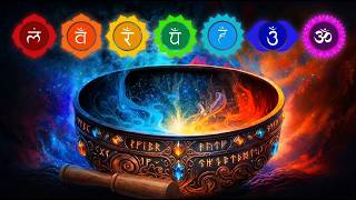 Powerful Singing Bowl Frequencies • Open All 7 Chakras & Cleanse Negative Energy