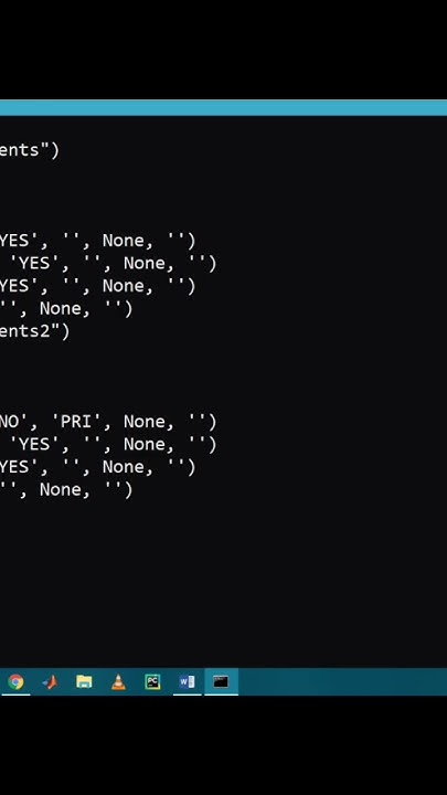 how to connect python with mysql - YouTube
