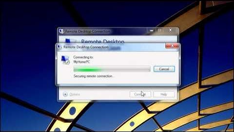 Access another computer using Remote Desktop in Windows7