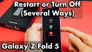 galaxy z fold 5: how to restart & power down (several ways)