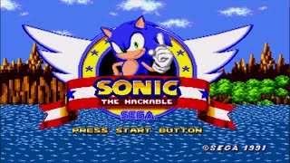 Genesis rom Sonic Hack (Sonic the Hackable) Green Hill Zone